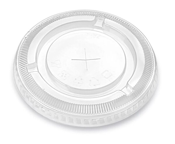 PET CUP LIDS 115MM FLAT 600CT